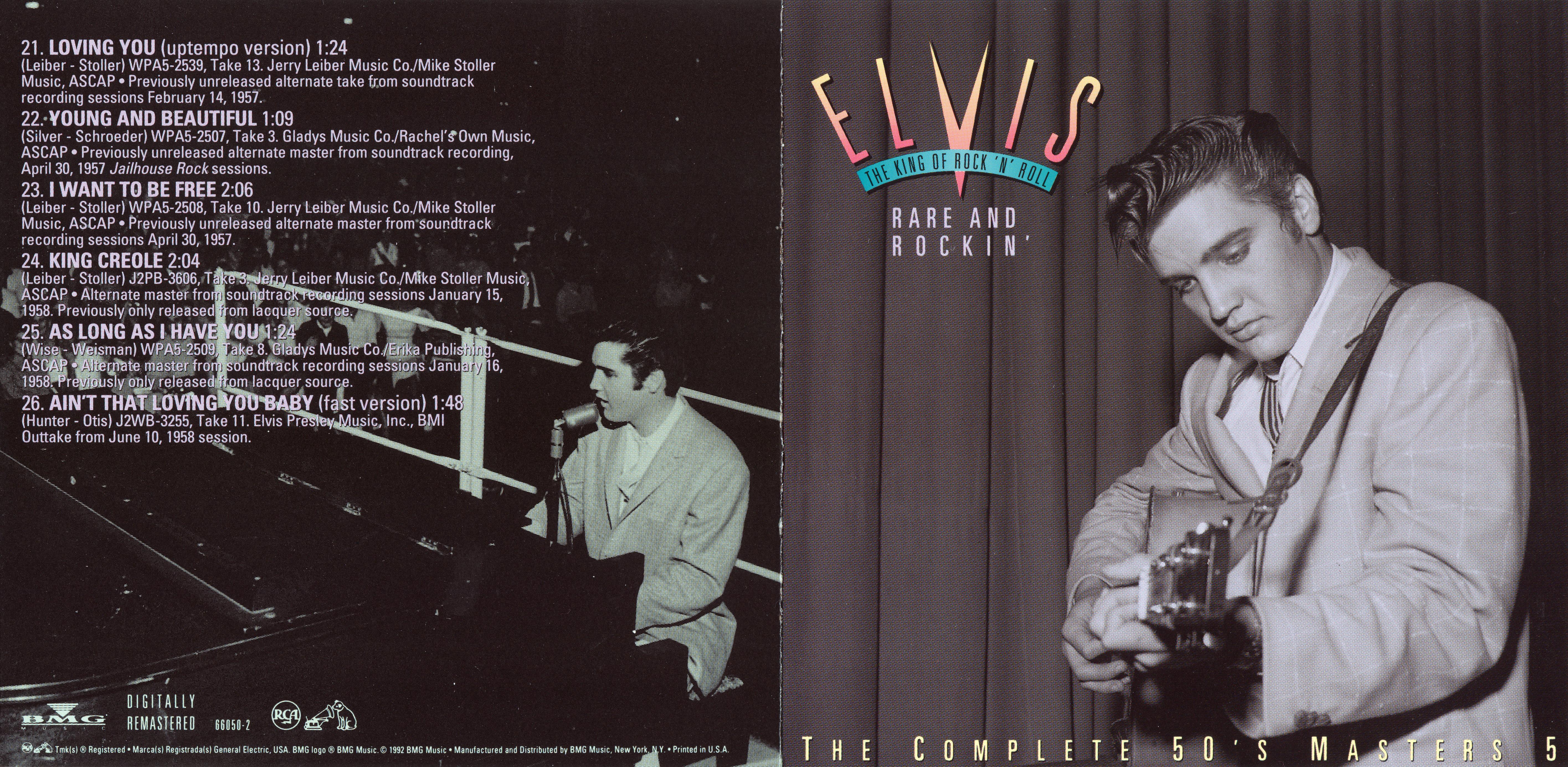 Elvis Presley  The Complete 50`s Masters 5 : Front + Inlay